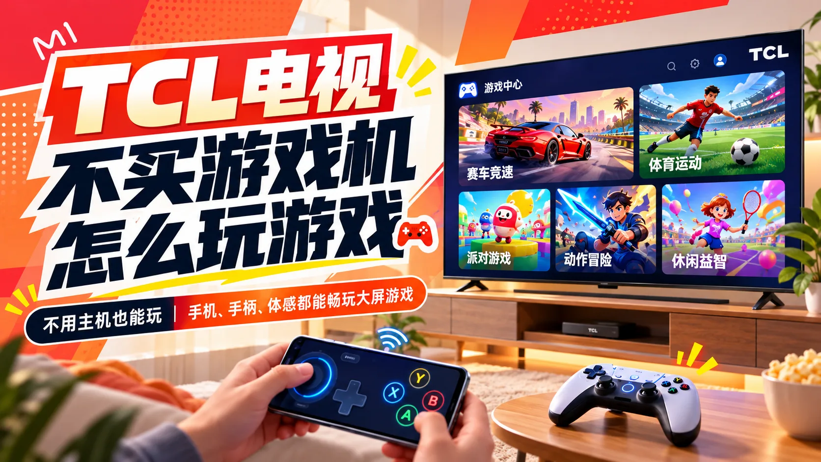 TCL电视怎么玩游戏？不用Switch，也能体验大屏游戏