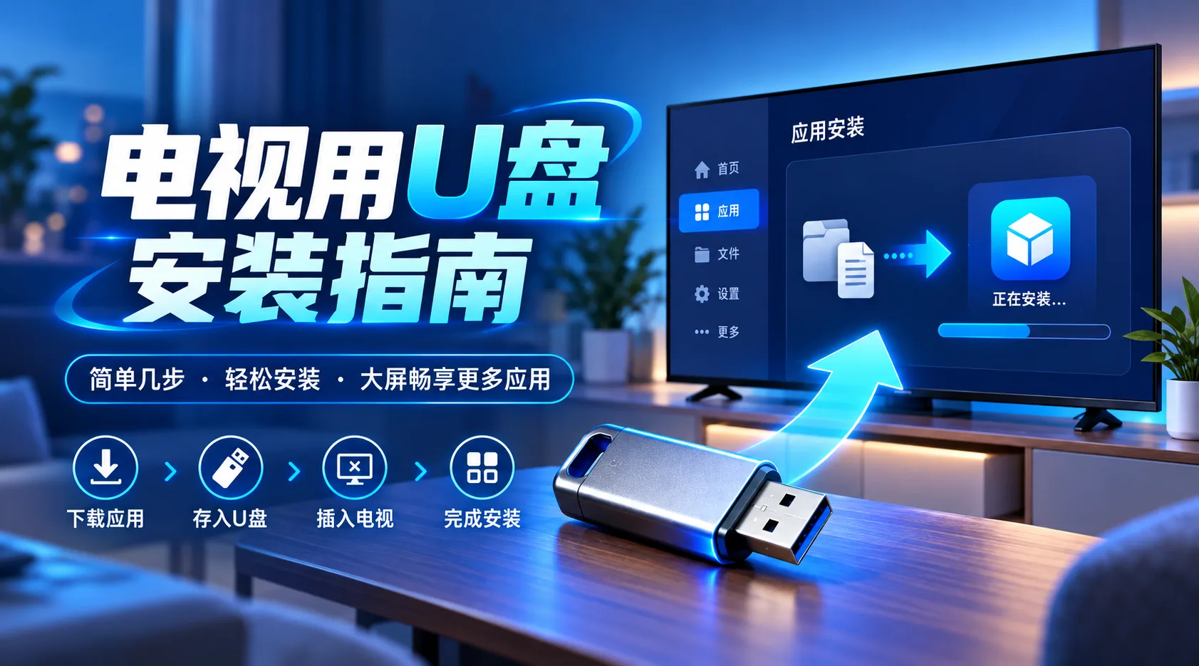 【2026最新】U 盘给智能电视安装APP完整教程 